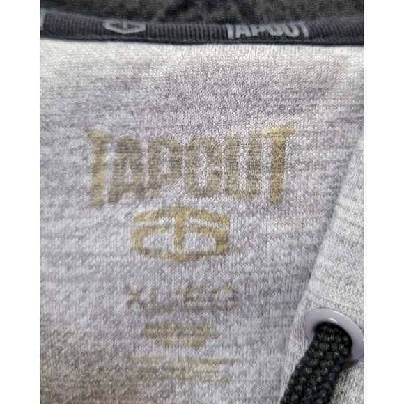 Tapout Fleece Hoodie Mens Size XL Athletic Fit Lined Drawstring MMA Gym Workout - Picture 4 of 11